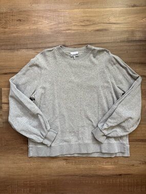 Ganni sweatshirt gray XL